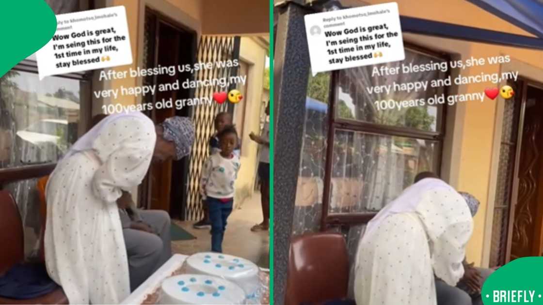 A family shared a heartfelt moment while celebrating their grandmother’s birthday