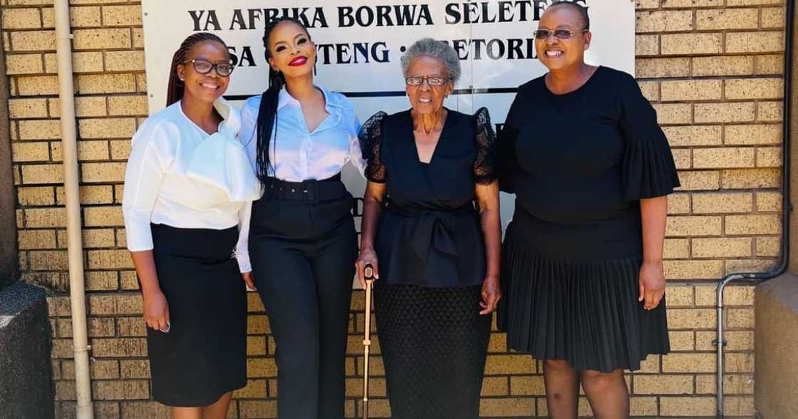The woman is proud to be a South African attorney The woman is proud to be a South African attorney
