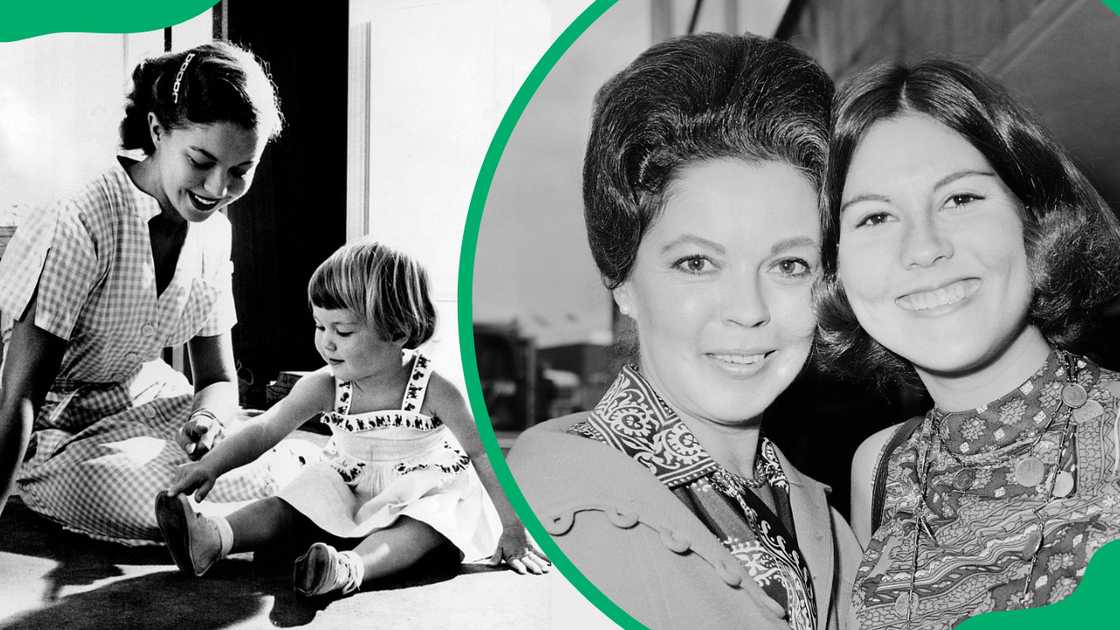 Shirley Temple with her Linda Susan Agar. Shirley Temple with her Linda Susan Agar.