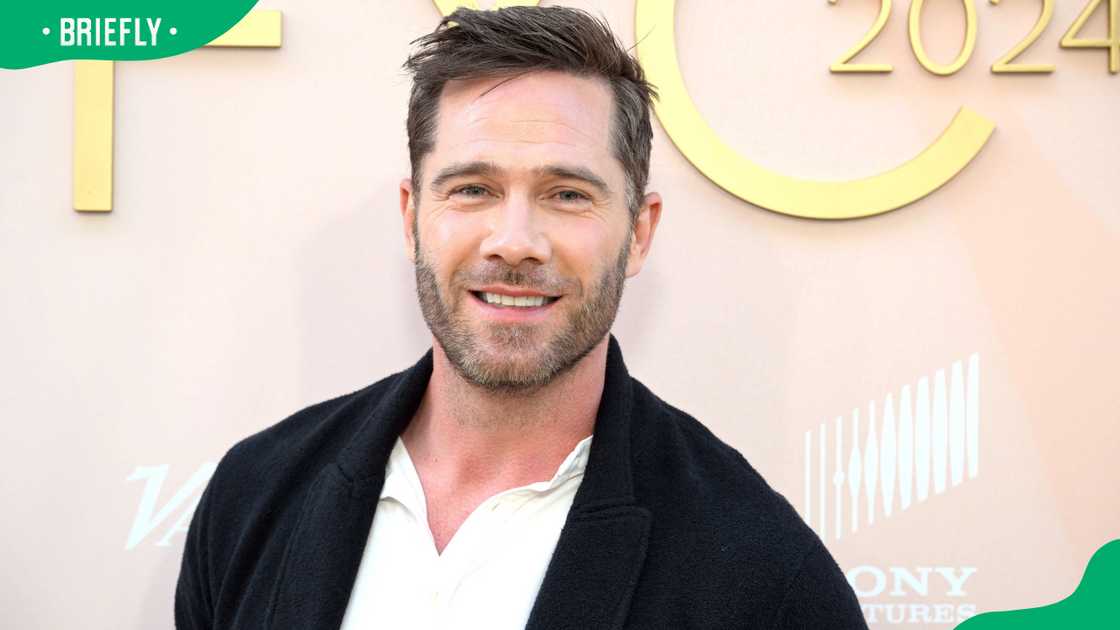 Luke Macfarlane at Sony Pictures Studios Luke Macfarlane at Sony Pictures Studios