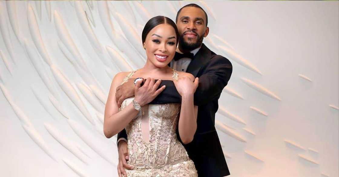 Khanyi Mbau and Kudzai Mushonga celebrated New Year's Eve and their anniversary