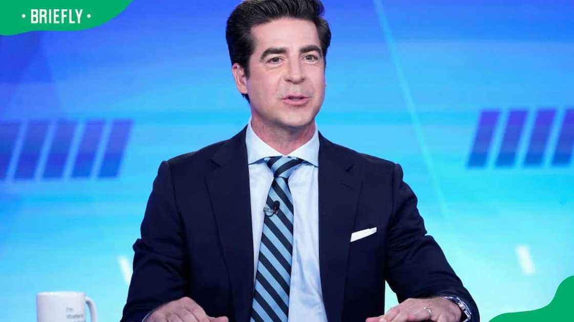 Jesse Watters during Fox News' The Five show Jesse Watters during Fox News' The Five show