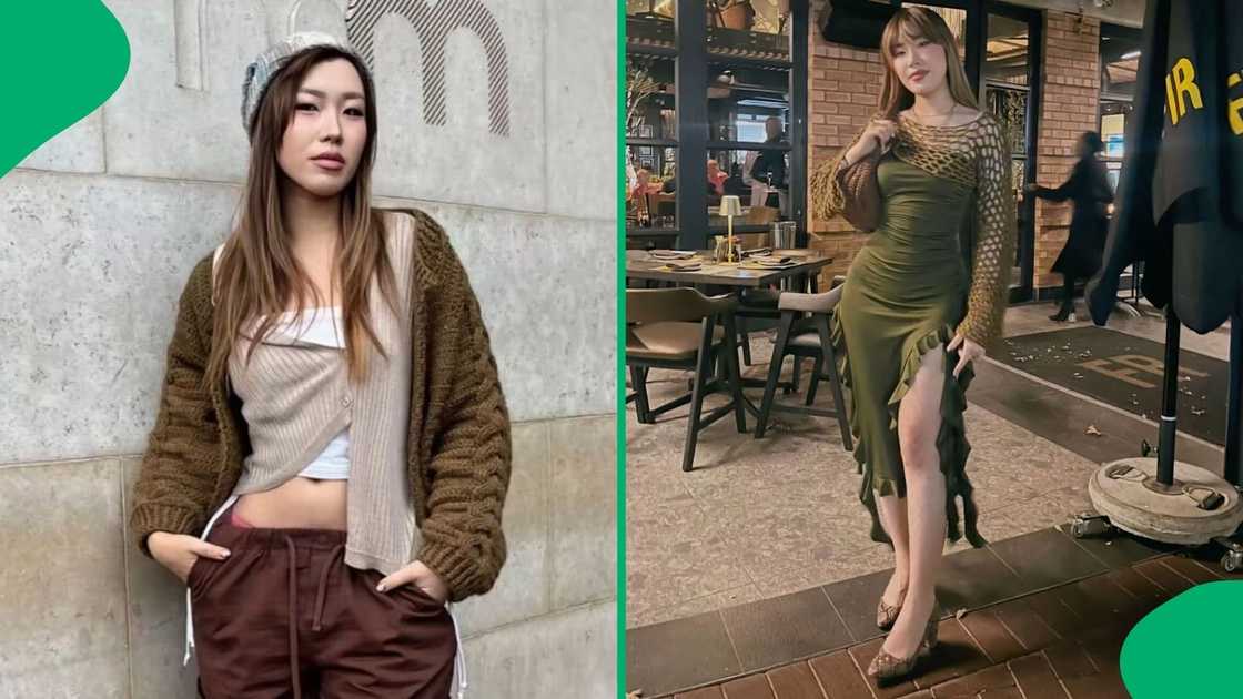 A TikTok video features a Korean woman performing a ritual to ward off bad luck after purchasing a new car. A TikTok video features a Korean woman performing a ritual to ward off bad luck after purchasing a new car.