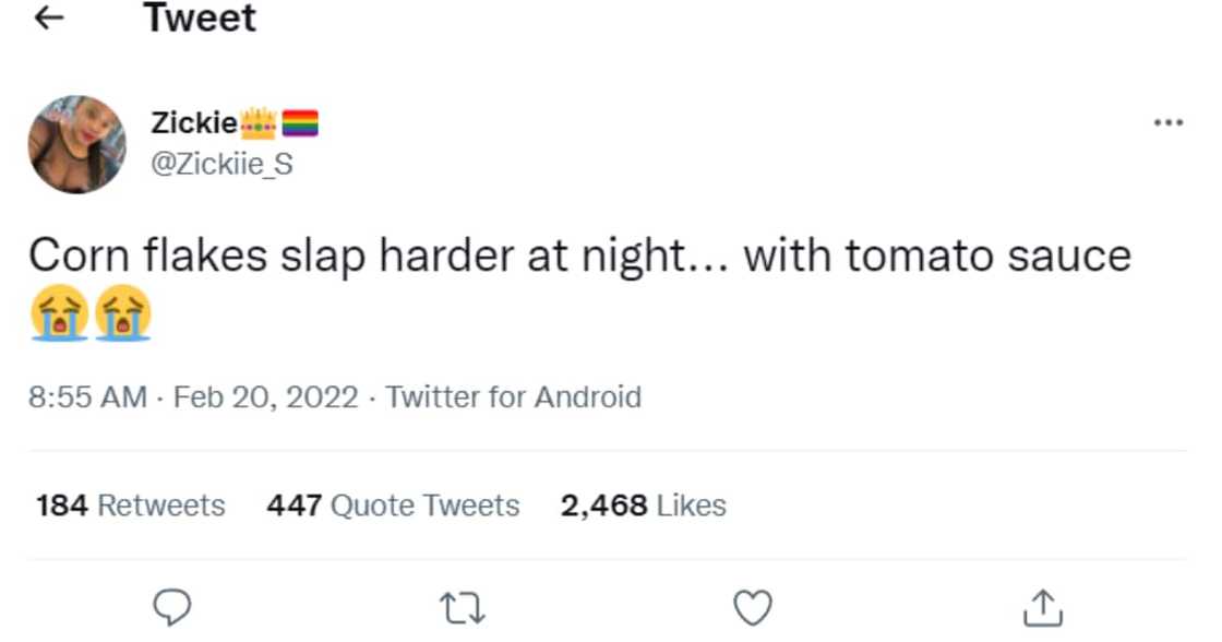 Twitter, food combo, cornflakes, tomato sauce, strange reactions Twitter, food combo, cornflakes, tomato sauce, strange reactions
