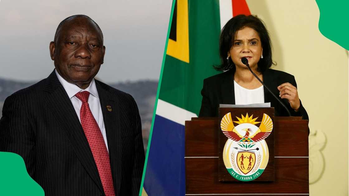 President Cyril Ramaphosa and Advocate Shamila Batohi, the head of the NPA.