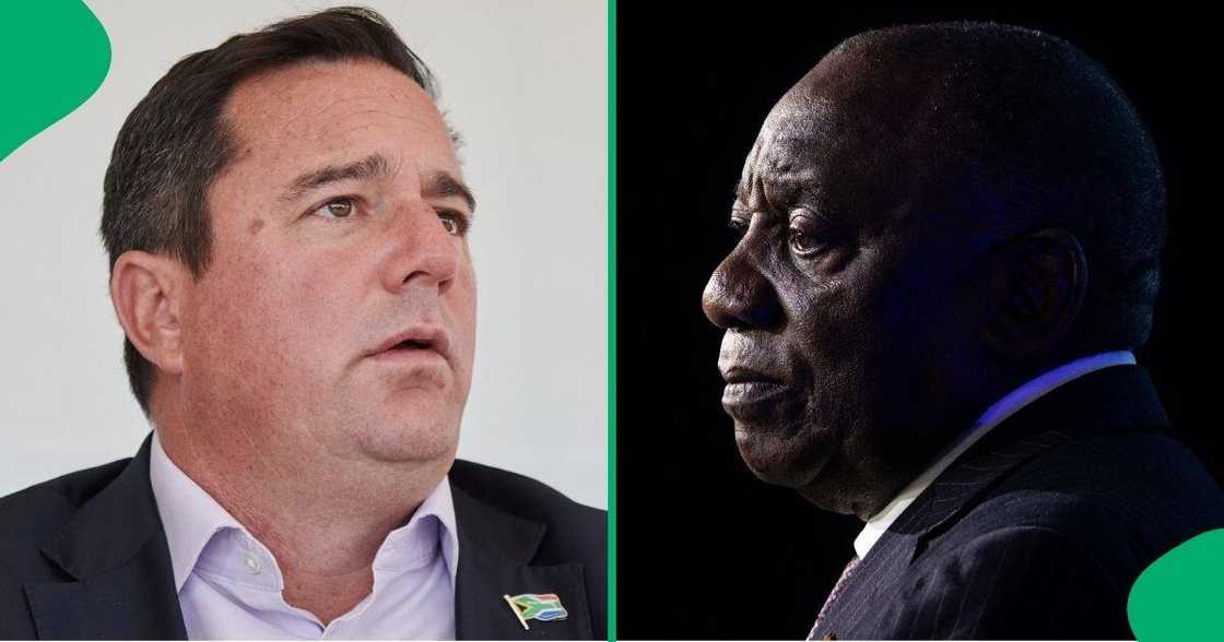 The DA and ANC's broad coalition government deal reportedly over The DA and ANC's broad coalition government deal reportedly over