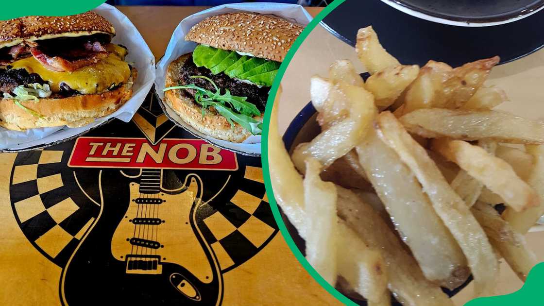 The NOB burgers and fries