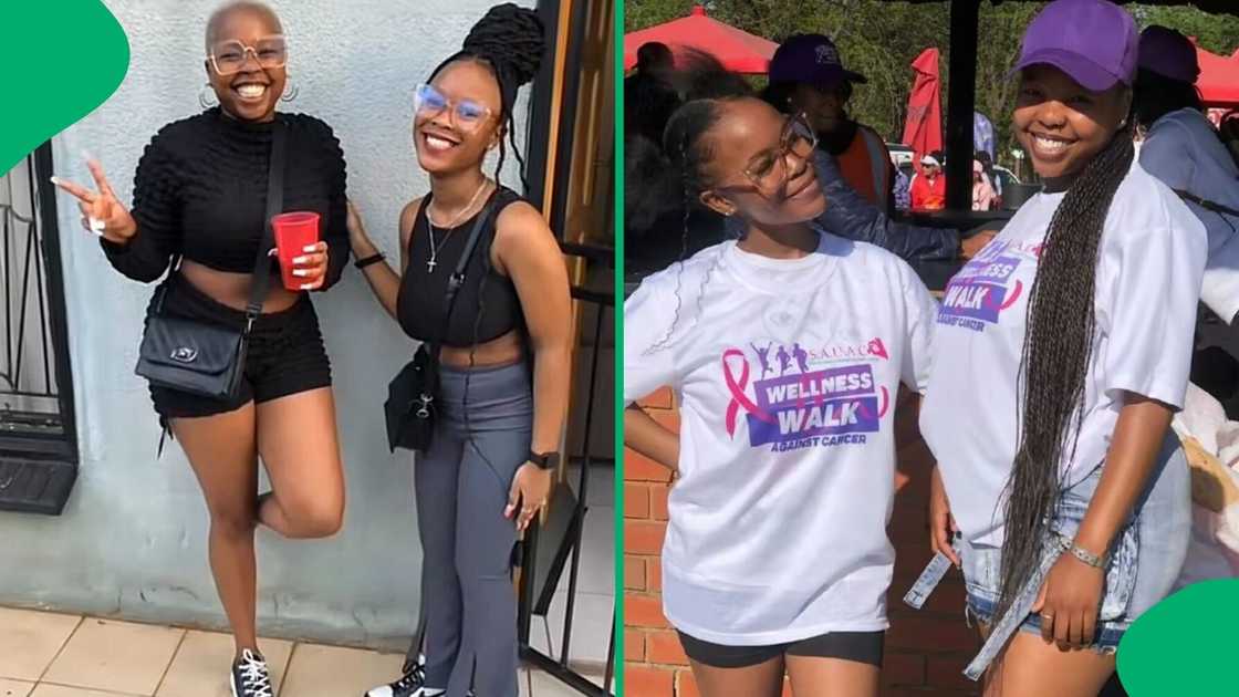 A TikTok video shows a woman surprising her bestie on her 21st birthday.