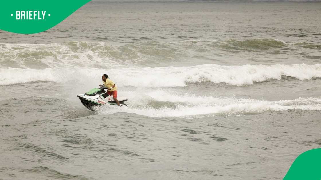 One of the family members who was searching for a relative's body at Pennington Beach found a body part One of the family members who was searching for a relative's body at Pennington Beach found a body part