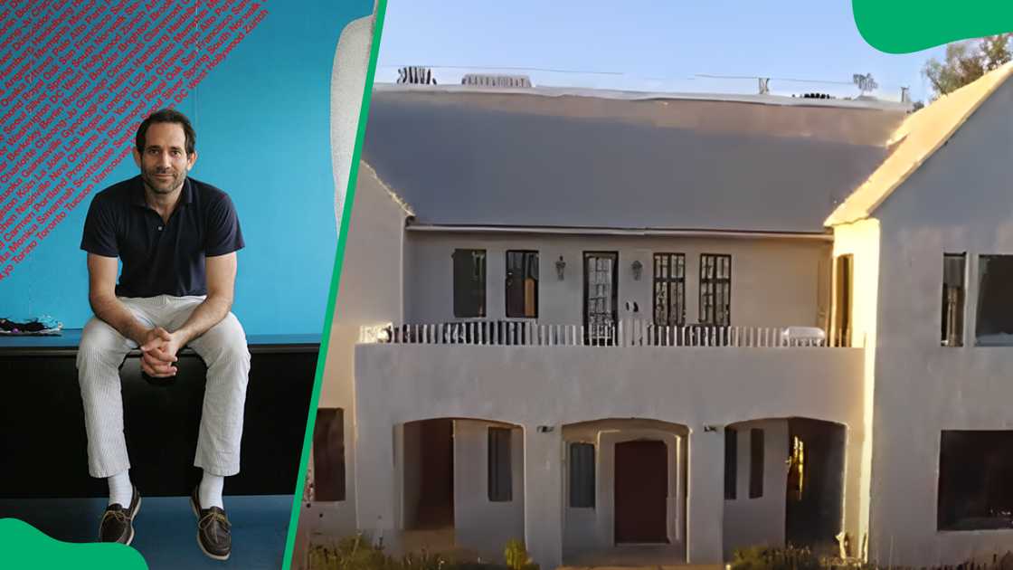 Dov Charney at an American Apparel factory in 2010 (L). The businessman's house (R) Dov Charney at an American Apparel factory in 2010 (L). The businessman's house (R)