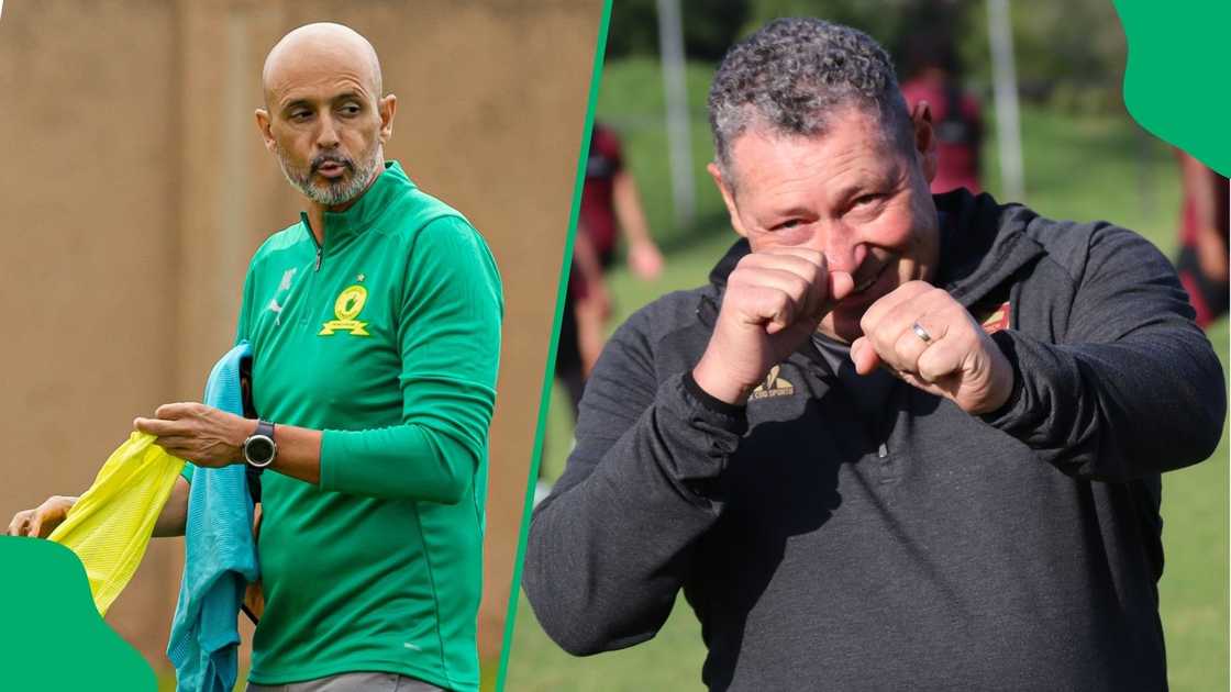 Miguel Cardoso and Steve Barker have both led their sides to CAF quarterfinals. Miguel Cardoso and Steve Barker have both led their sides to CAF quarterfinals.