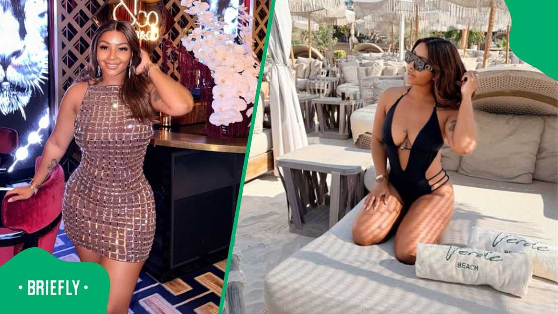 Boity enjoyed her getaway in Dubai. Boity enjoyed her getaway in Dubai.
