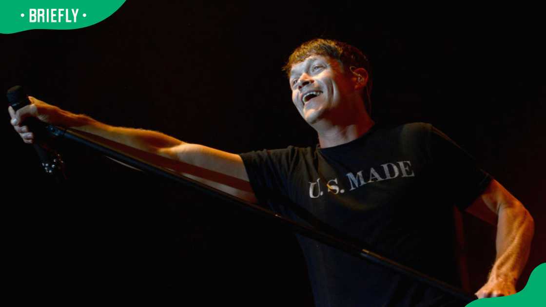 Brad Arnold during the 2017 American Music Festival at Virginia Beach Brad Arnold during the 2017 American Music Festival at Virginia Beach