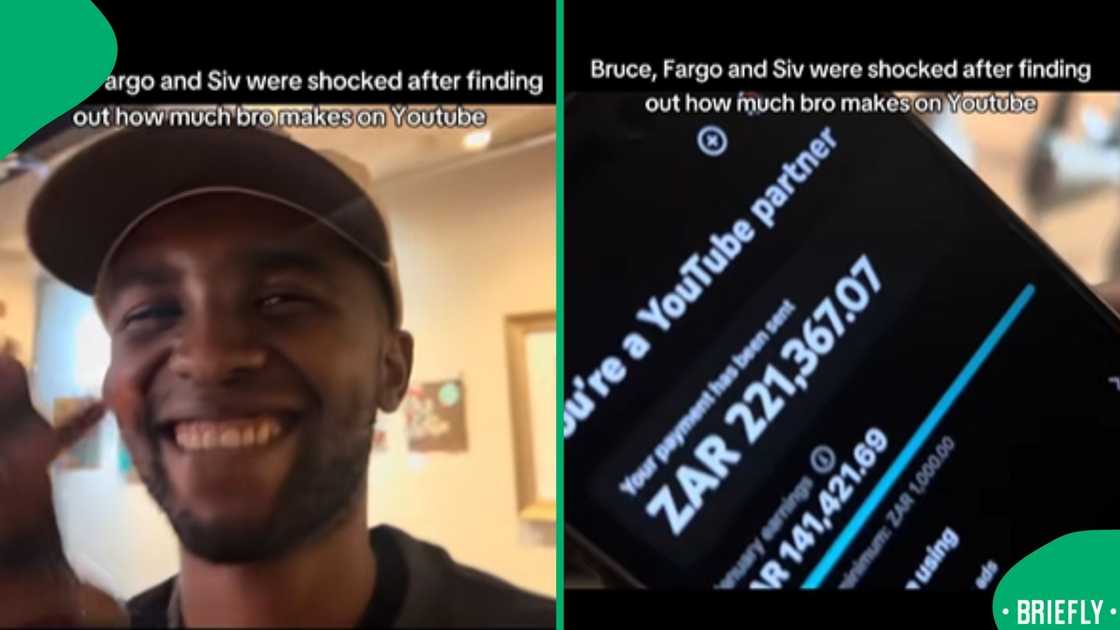 The visual on the right revealed the amount he made in January