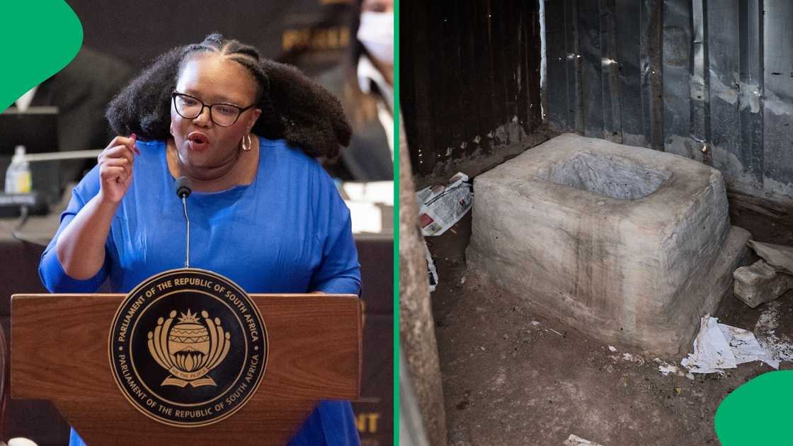 Basic Education Minister Siviwe Gwarube revealed that there are still schools in the country with pit toilets. Basic Education Minister Siviwe Gwarube revealed that there are still schools in the country with pit toilets.