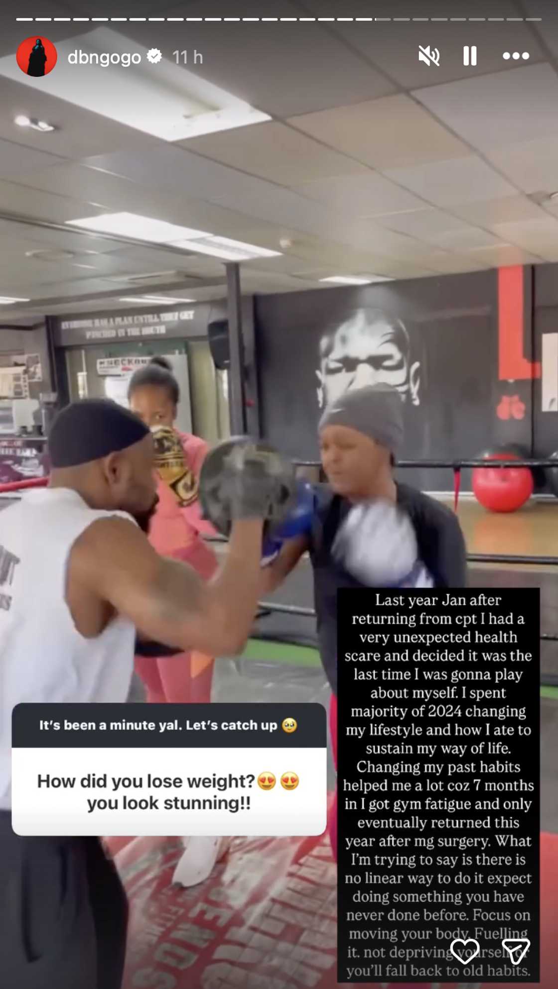 DBN Gogo spoke about her weight loss DBN Gogo spoke about her weight loss