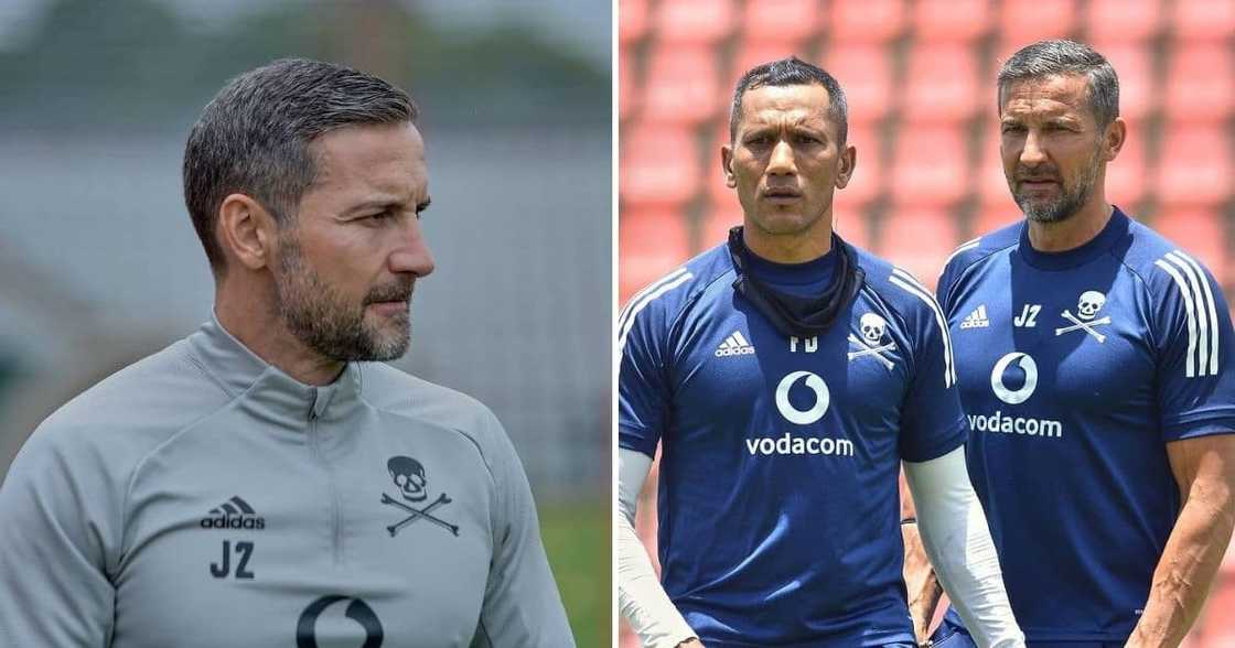 Orlando Pirates coach Josef Zinnbauer says he understands the frustrations of the fans. Image: @orlandopirates/Instagram Orlando Pirates coach Josef Zinnbauer says he understands the frustrations of the fans. Image: @orlandopirates/Instagram
