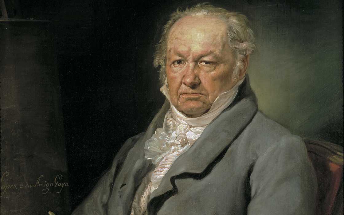 Portrait of painter Francisco de Goya Portrait of painter Francisco de Goya