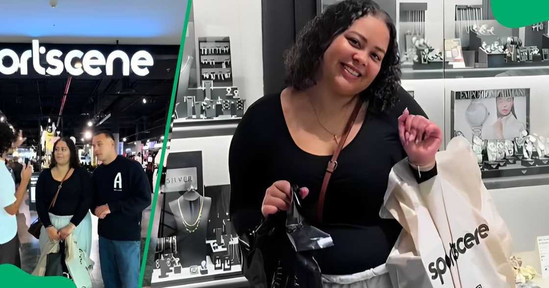 Woman had grand retail therapy experience Woman had grand retail therapy experience