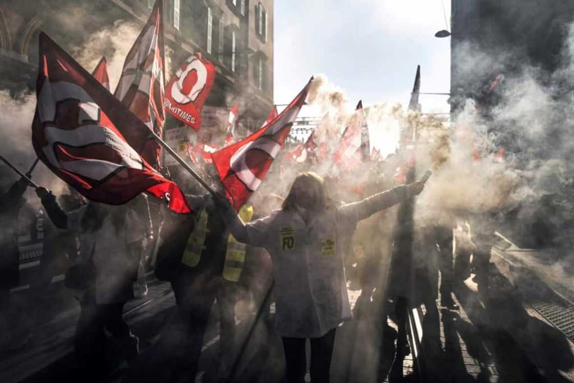 Hundreds of thousands of people have demonstrated in France against the widely-disliked pension reform Hundreds of thousands of people have demonstrated in France against the widely-disliked pension reform