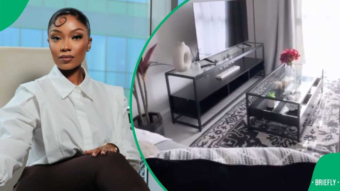 Vuyokazi Nciweni furnished her new apartment