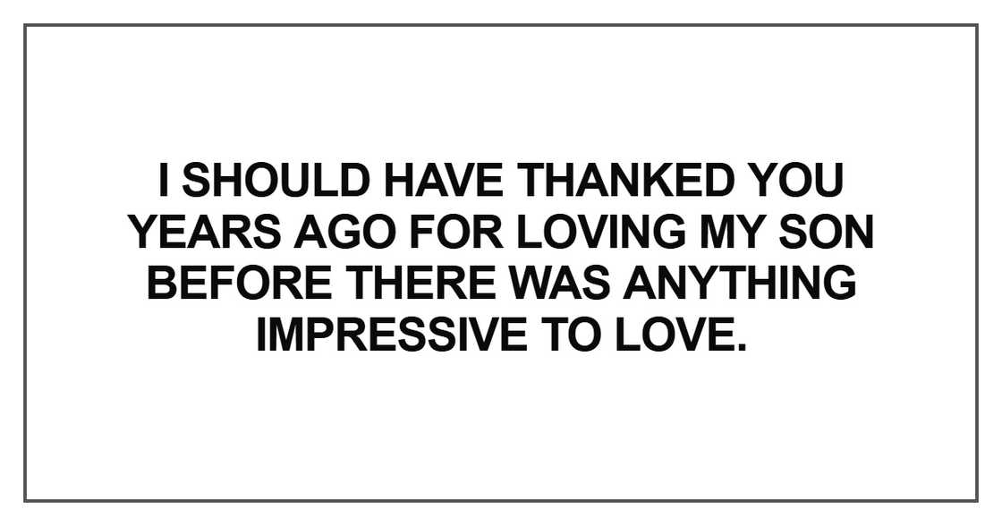 I should have thanked you years ago