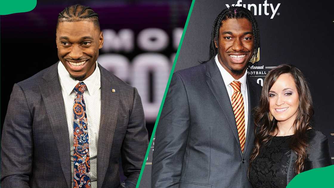 RG3 smiling alone and with Rebecca Liddicoat RG3 smiling alone and with Rebecca Liddicoat