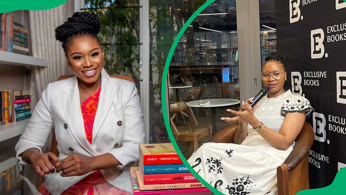 Jackie Phamotse promotes her books at different events
