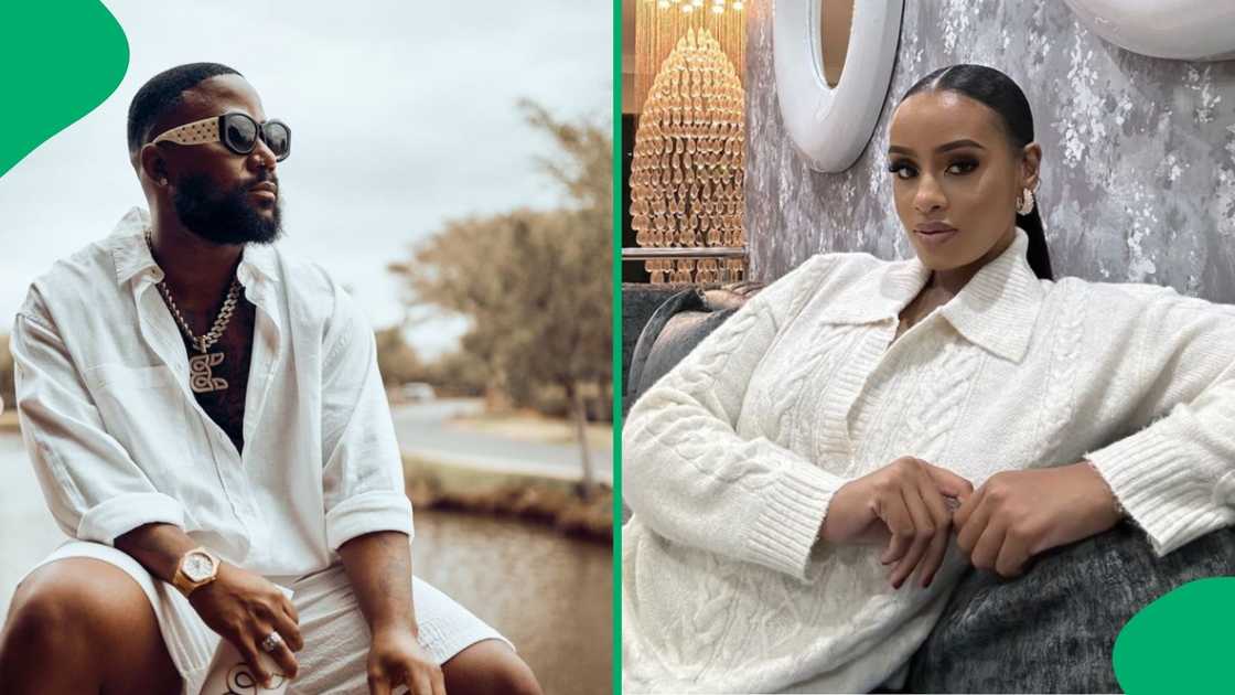 Cassper Nyovest's baby mom is close with his sister. Cassper Nyovest's baby mom is close with his sister.