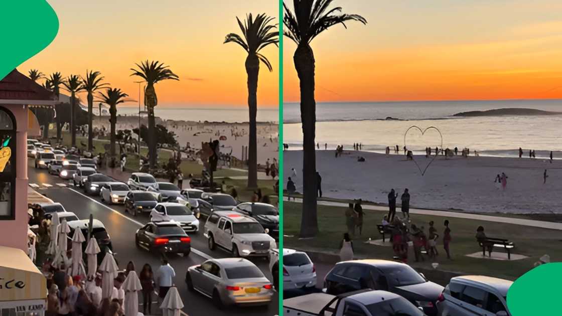 Social media users couldn't get enough of the scenic Cape Town beachfront, giving early holiday energy
