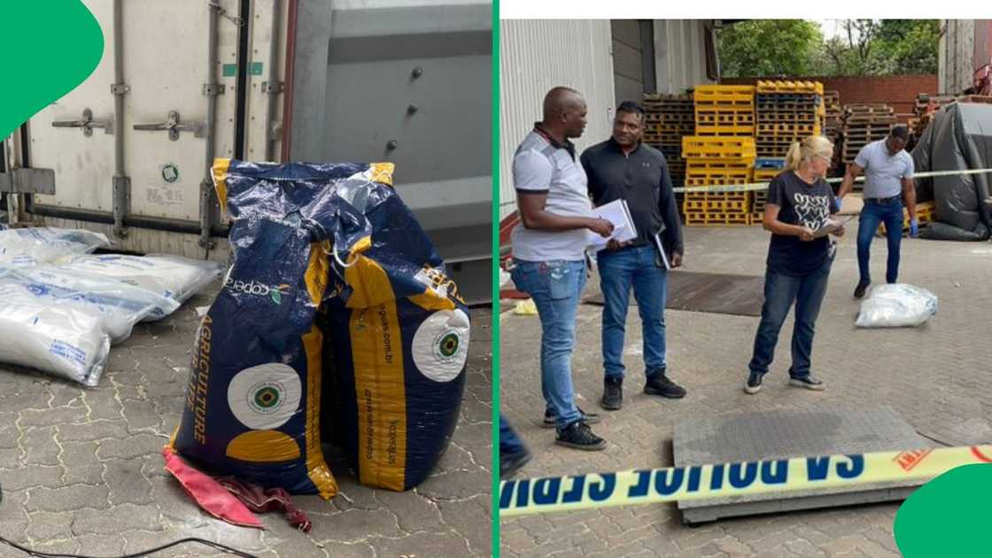 Police discovered drugs worth R86 million. Police discovered drugs worth R86 million.