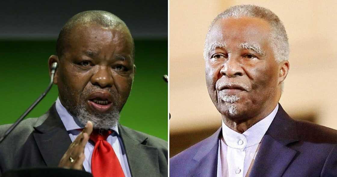 Energy Minister Gwede Mantashe and former President Thabo Mbeki Energy Minister Gwede Mantashe and former President Thabo Mbeki