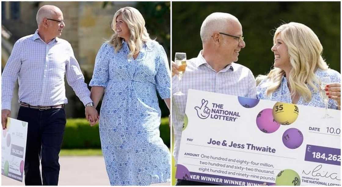 Tess and Joe cashed out hugely in EuroMillions lottery. Tess and Joe cashed out hugely in EuroMillions lottery.