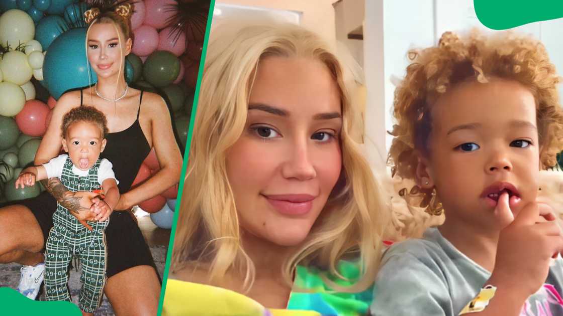 Onyx Carter and his mother, Iggy Azalea Onyx Carter and his mother, Iggy Azalea