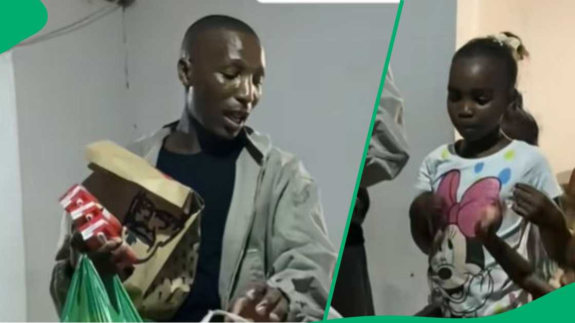 Uncle hands out treats of KFC and McDonald's to nieces and nephews Uncle hands out treats of KFC and McDonald's to nieces and nephews