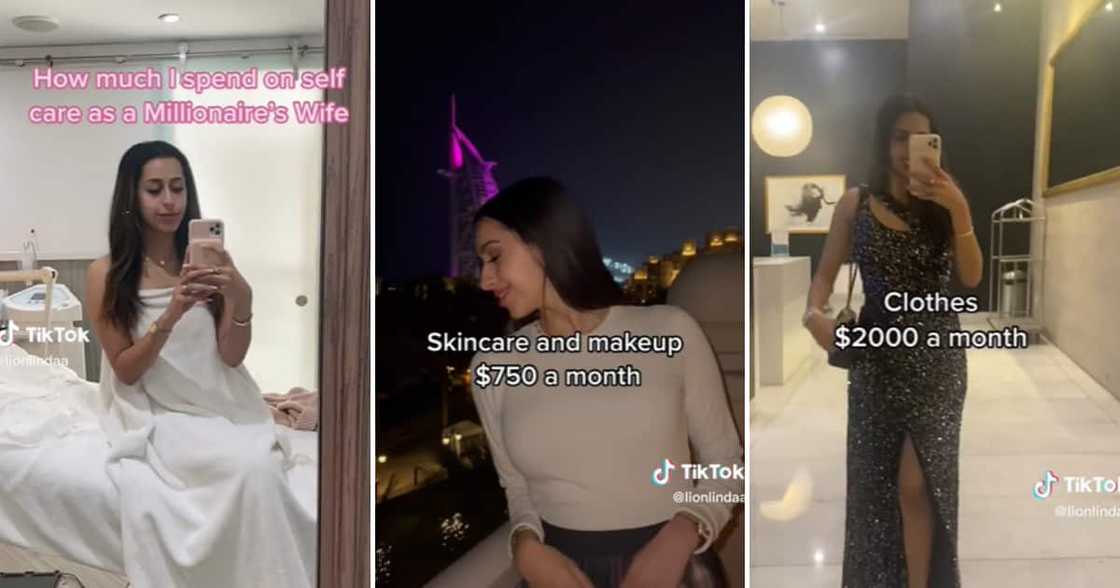 TikTok user @lionlindaa living her best boujee life TikTok user @lionlindaa living her best boujee life