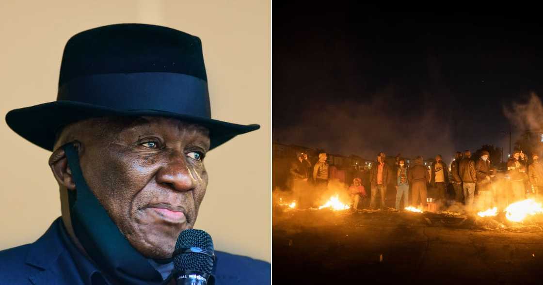 Minister of Police Bheki Cele, Phoenix, Durban, racial tensions, racism, looting, protests Minister of Police Bheki Cele, Phoenix, Durban, racial tensions, racism, looting, protests