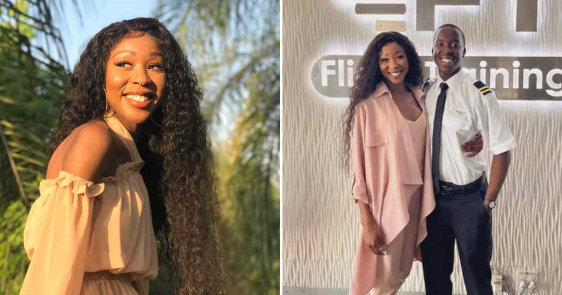 Faith Mangope and her younger brother Faith Mangope and her younger brother