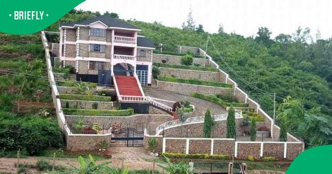 The Riat mansion along the Kisumu-Kakamega Highway captured everyone's attention on social media. The Riat mansion along the Kisumu-Kakamega Highway captured everyone's attention on social media.