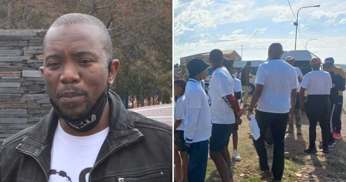 Chief activist of One South Africa Movement Mmusi Maimane visits Hector Pieterson Memorial in Orlando West Chief activist of One South Africa Movement Mmusi Maimane visits Hector Pieterson Memorial in Orlando West