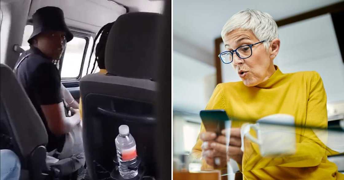 A rude dude made a ruckus in a taxi. A rude dude made a ruckus in a taxi.