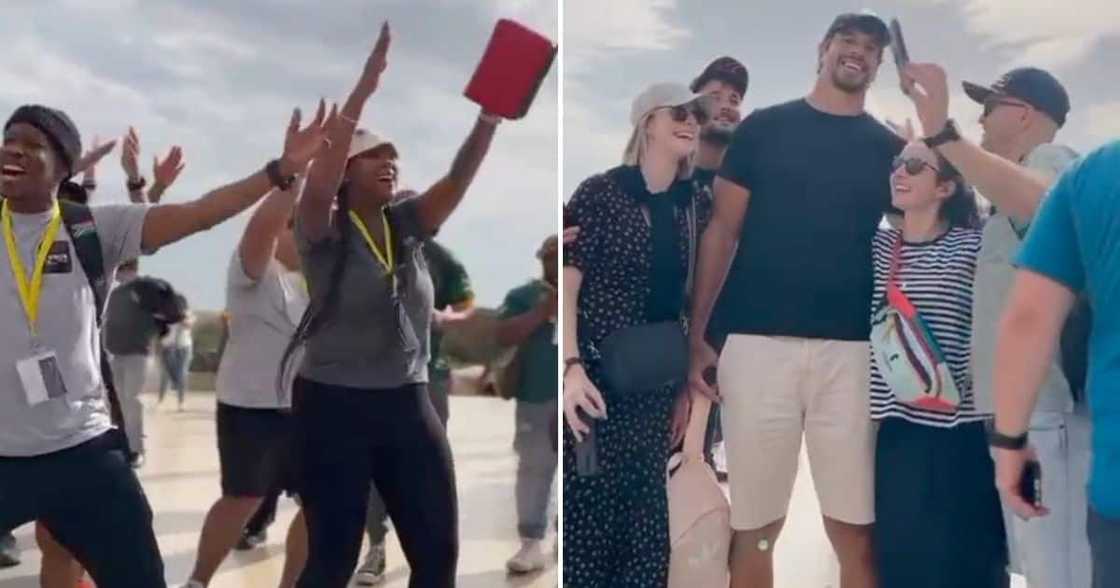 Fans freak out when they spot Eben Etzebeth. Fans freak out when they spot Eben Etzebeth.