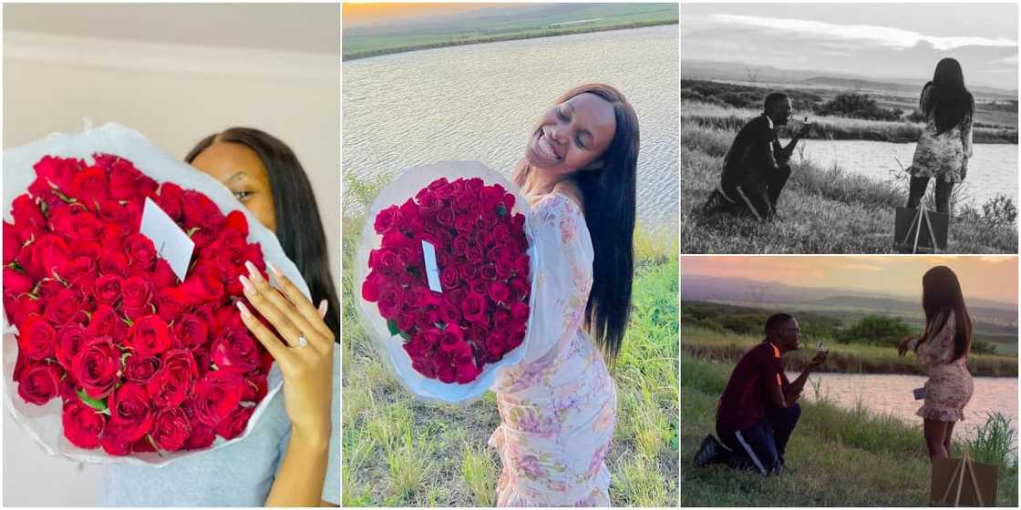 Lady shares adorable photos online after getting engaged to best friend Lady shares adorable photos online after getting engaged to best friend