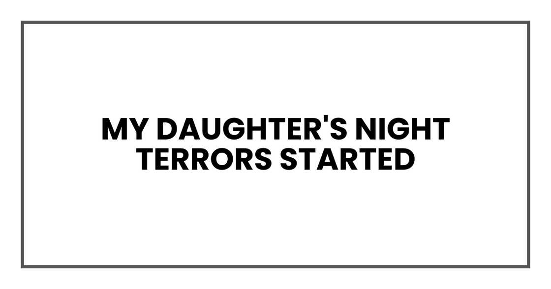 Child's fear