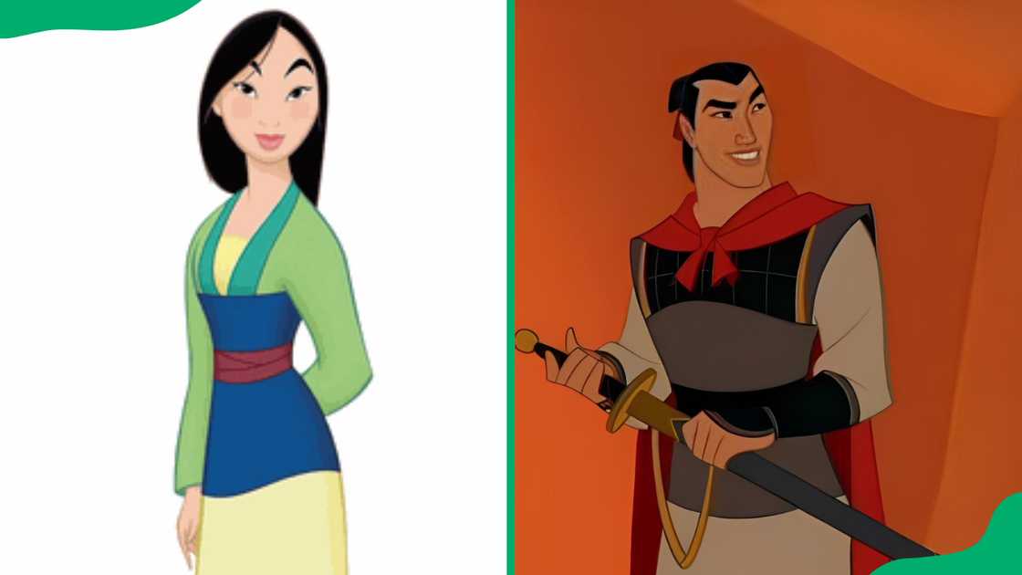 Mulan and Li Shang.