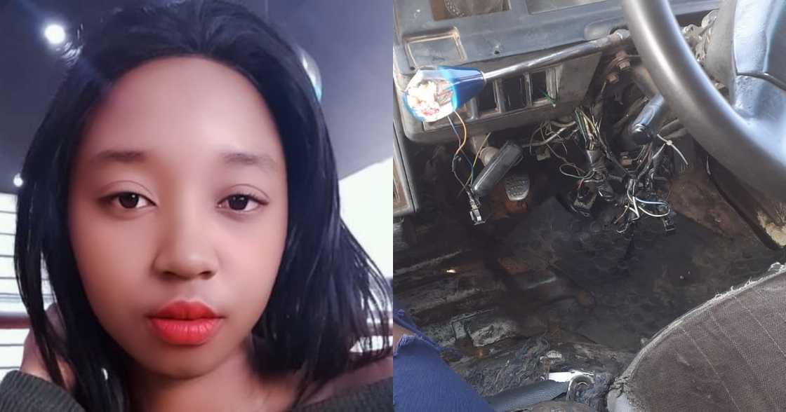 "Angikho Right": Lady Shares Snap of Taxi Driving in a Bad Condition "Angikho Right": Lady Shares Snap of Taxi Driving in a Bad Condition