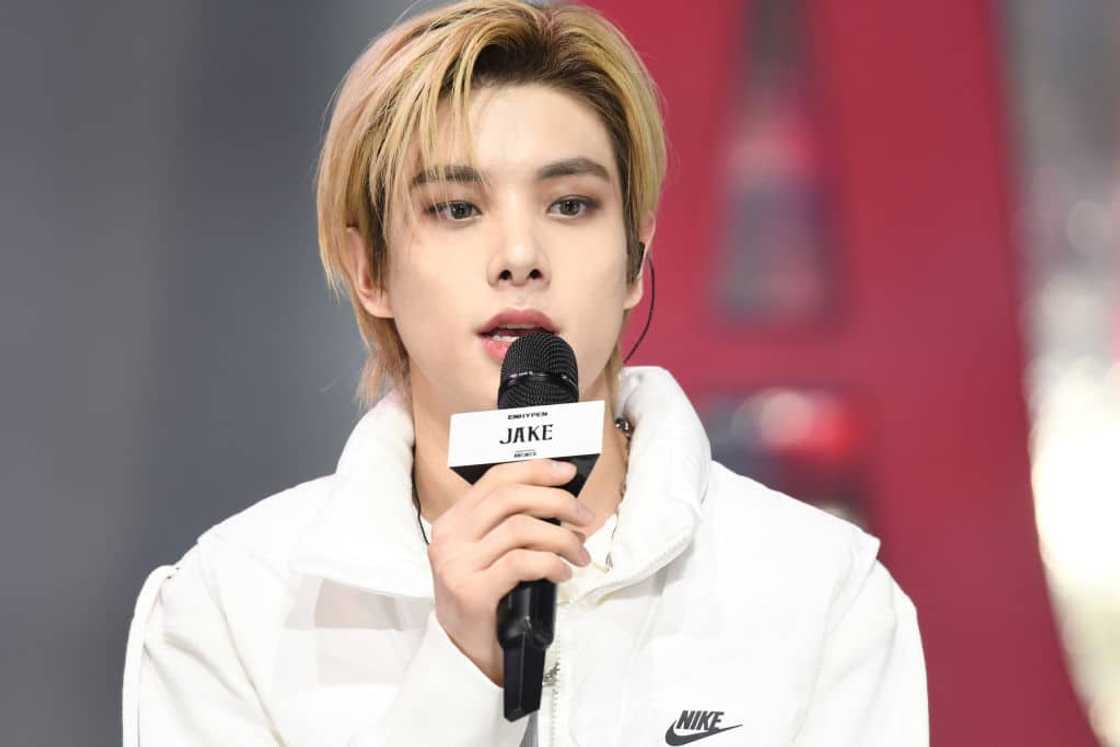 Jake of ENHYPEN at ENHYPEN's first repackage album, DIMENSION: ANSWER at Yes24 Live Hall Jake of ENHYPEN at ENHYPEN's first repackage album, DIMENSION: ANSWER at Yes24 Live Hall