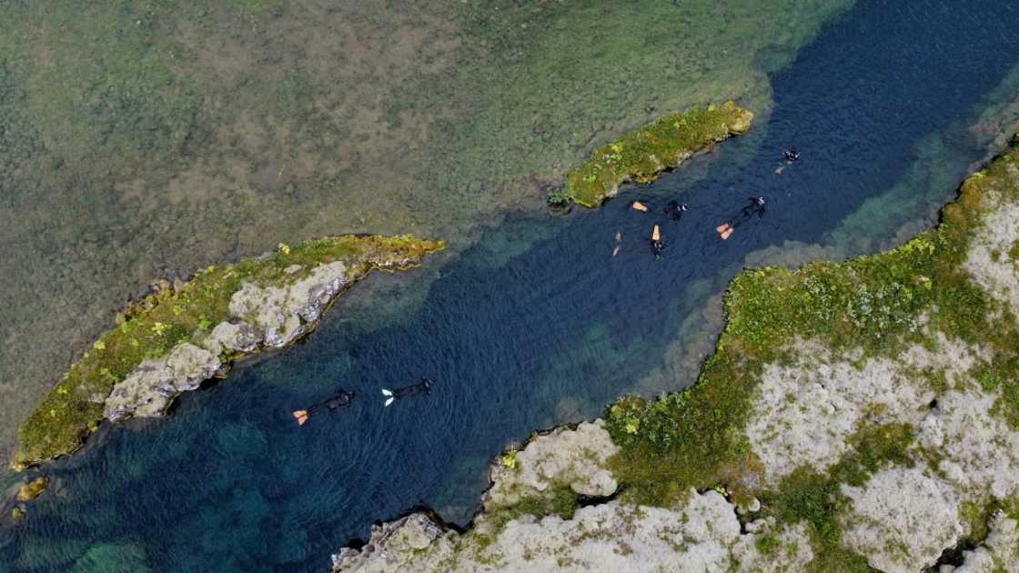 Visibility underwater can exceed 100 metres (330 feet) and the spectacle of light and darkness is hypnotic Visibility underwater can exceed 100 metres (330 feet) and the spectacle of light and darkness is hypnotic