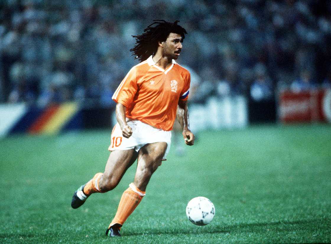 Ruud Gullit during the 1990 World Cup in Palermo, Italy