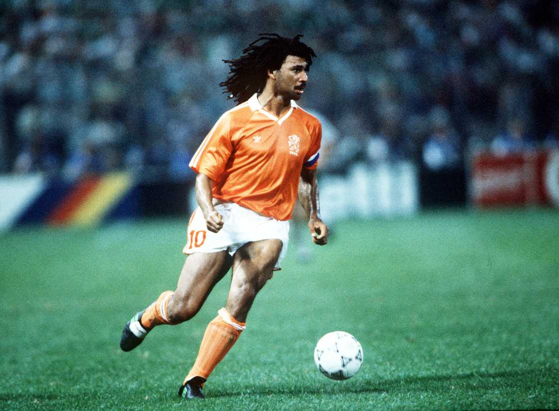 Ruud Gullit during the 1990 World Cup in Palermo, Italy Ruud Gullit during the 1990 World Cup in Palermo, Italy